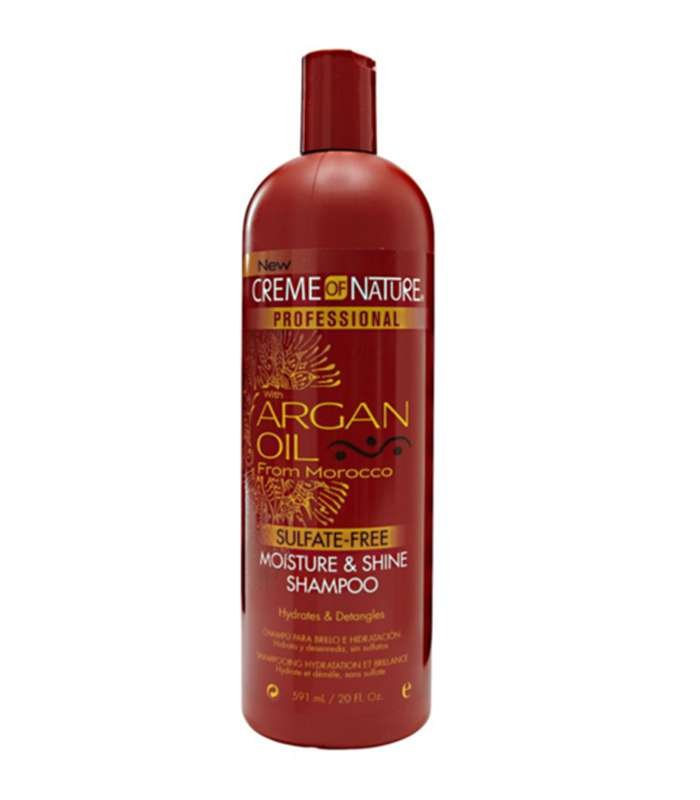 Creme of Nature Argan Oil Sulphate Free Moisture Shine Shampoo 591g 600x crop center compressed