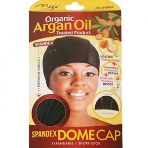 Organic Argan Oil Treated Spandex Dome Cap
