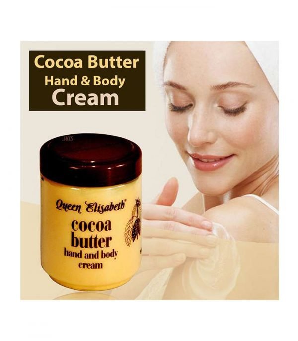 Queen Elisabeth Cocoa Butter Hand and Body Cream 500 ml compressed