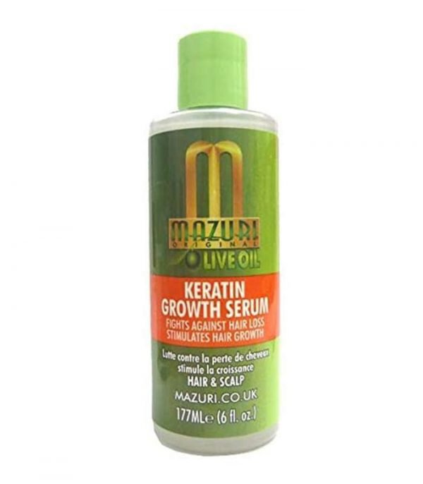 mazuri original olive oil keratin growth serum 177ml6oz compressed