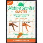 nature secrete carrot body cream compressed
