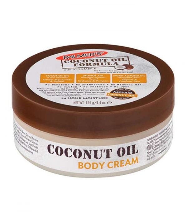 palmers coconut oil formula body cream 125g compressed