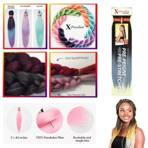 xpression pre stretched ultra braid 2x pack braid extensions 46 length 766180 644x644
