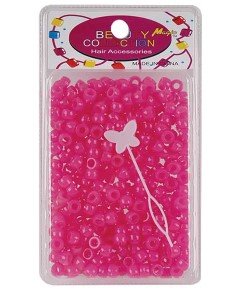 BCHairAccsrsPinkBeads500HPIN