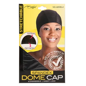 MagicCollection STRETCHABLESpandexBlackDomeCap