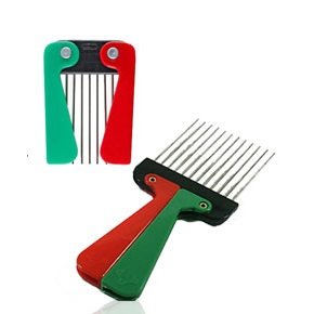 afro metal folding comb