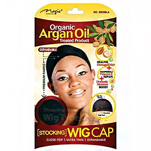 magic collection 3000bla organic argan oil stocking wig cap black m 201209041649