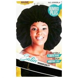magic collection jumbo plus satin sleep cap no2285bla