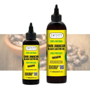 Safahs 100 Natural Dark Jamaican Black Castor Oil Vegan