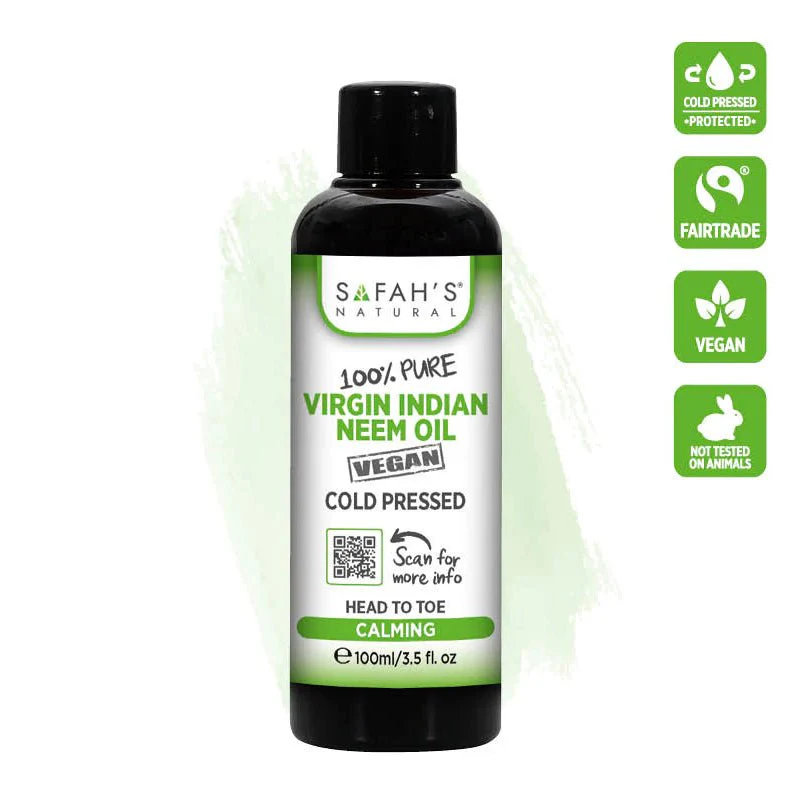 safahs natural cold pressed 100 pure virgin indian neem oil